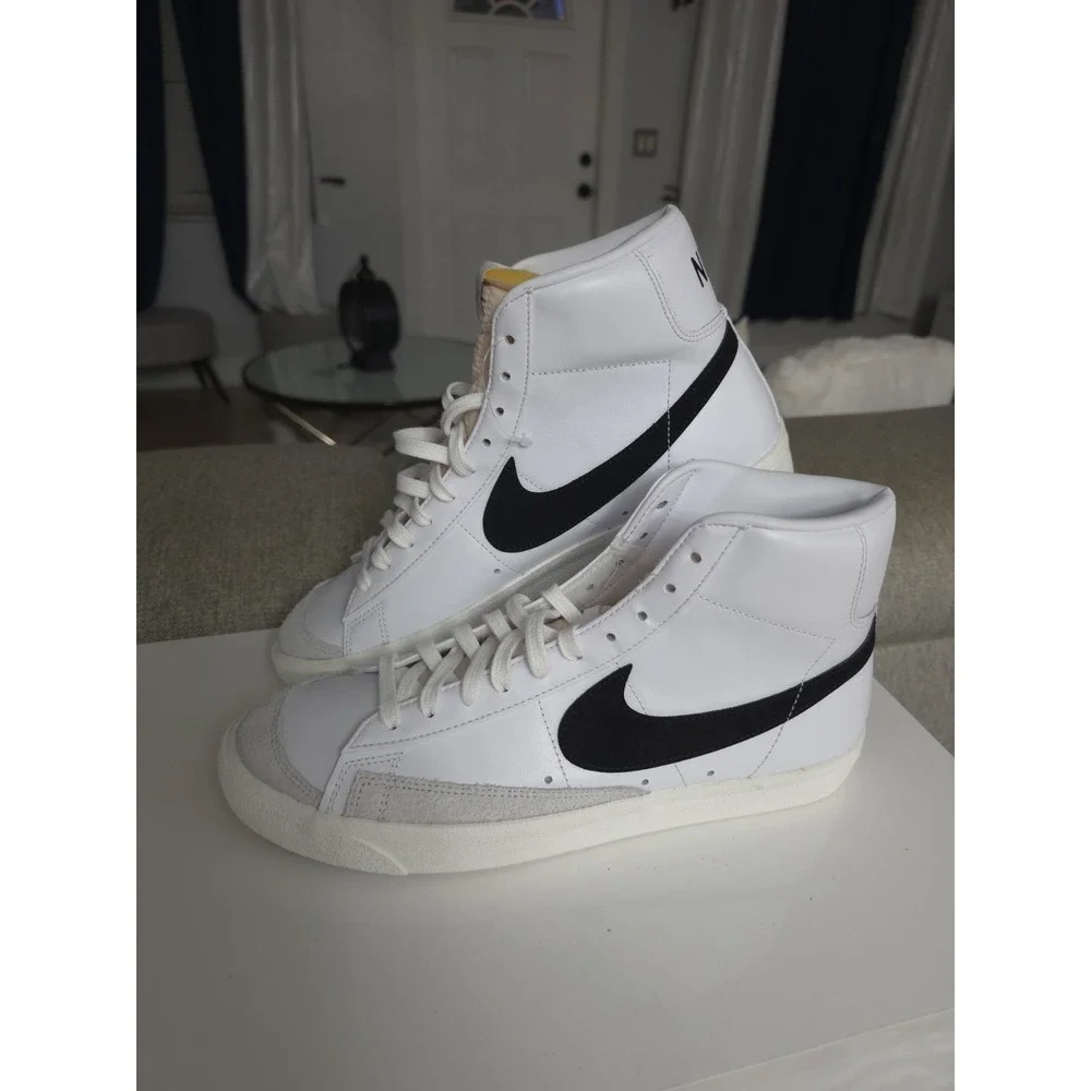 Nike Blazer Mid '77 Vintage‎ Shoes White Black Sail BQ6806-100 Men's Size 13